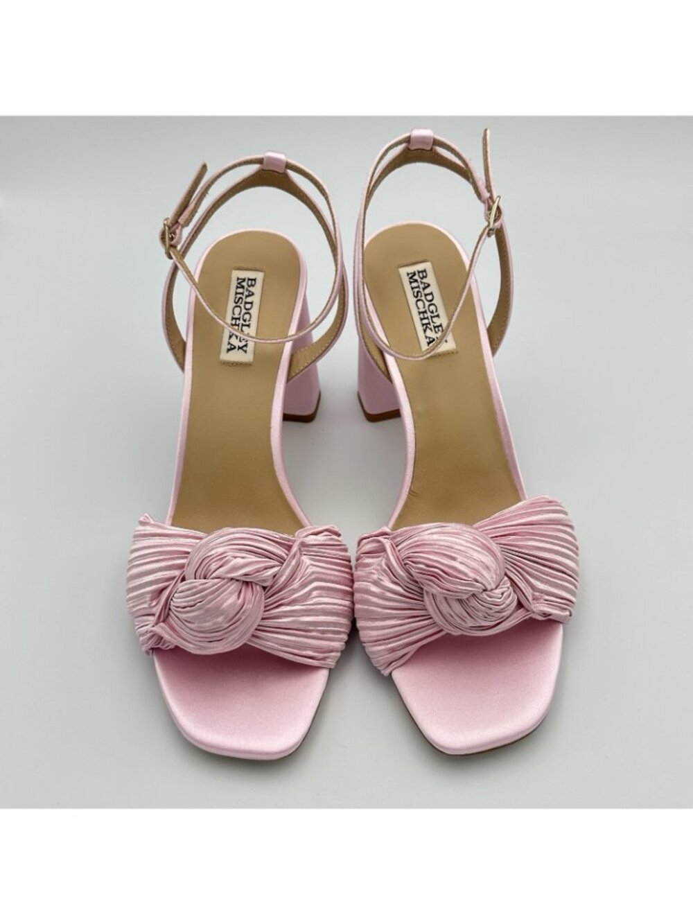 Badgley Mischka Dafne Blossm Sandals Women’s Size 8.5 Pink Ankle Strap NWT - Picture 8 of 9
